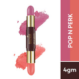 Biotique Natural Makeup Diva Glam Highlighter Duo Stick, Pop N Perk, 4g
