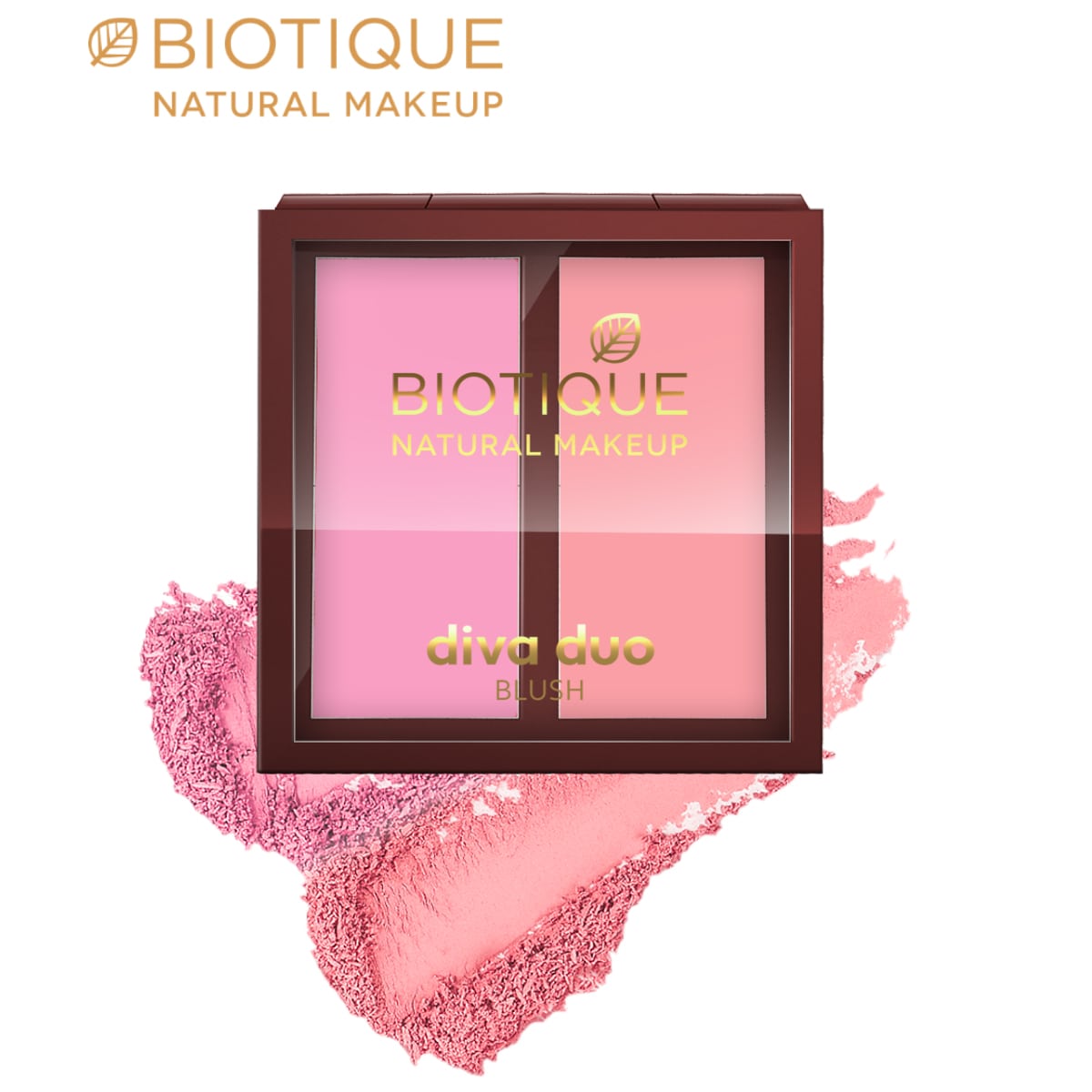 Biotique natural makeup diva duo blush, pastel n peach, 9g