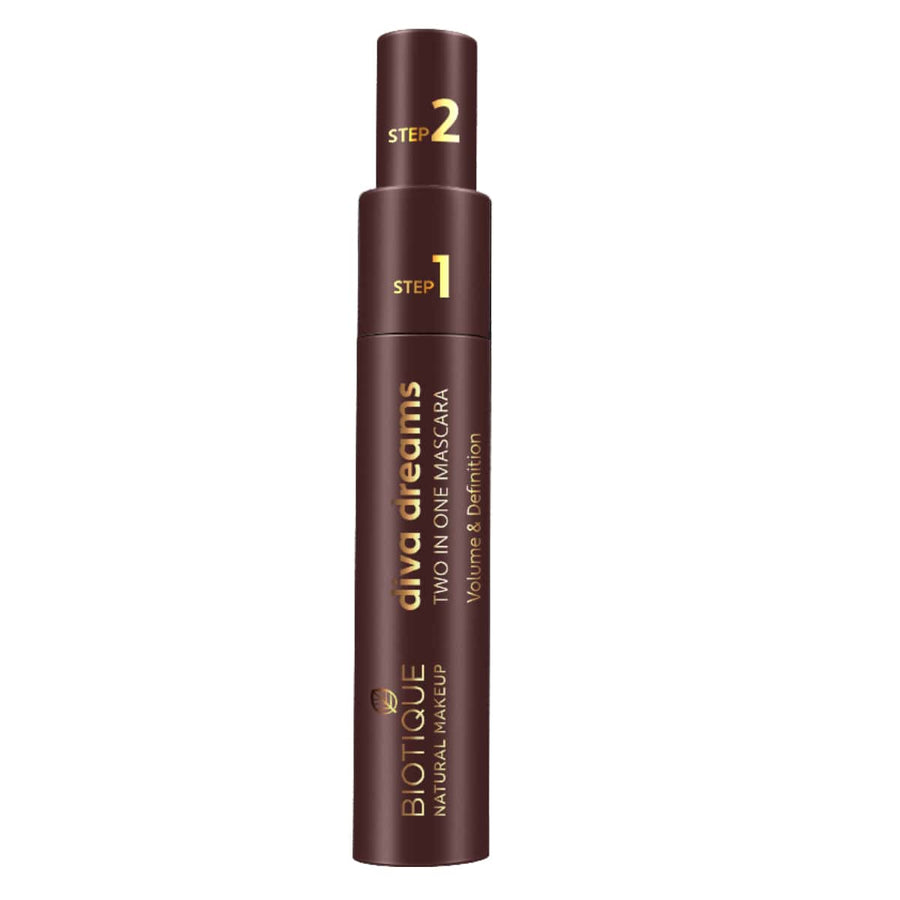 Biotique Natural Makeup Diva Dreams Two In One Mascara, 9ml