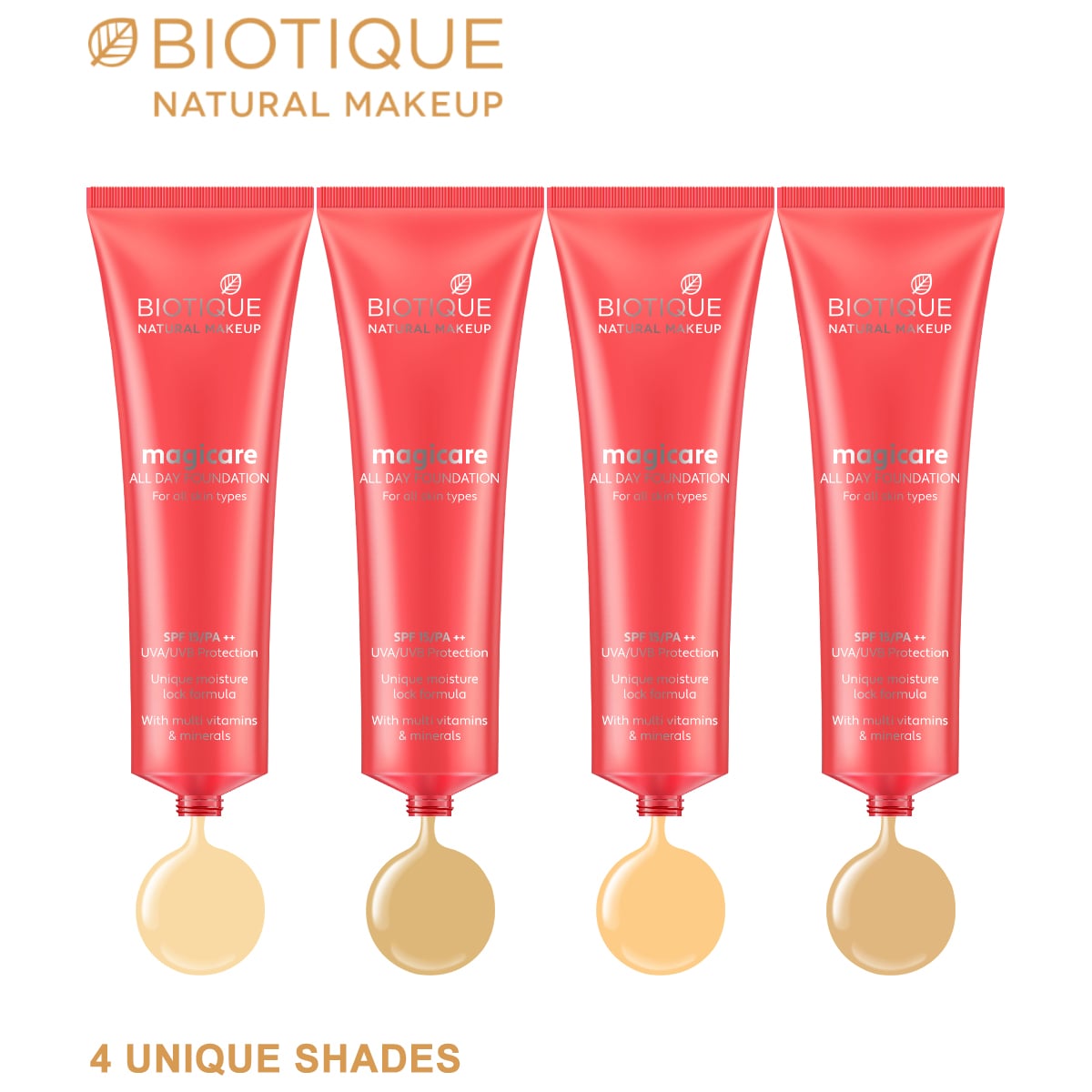 Biotique natural makeup magicare all day foundation, gypsum, 30ml