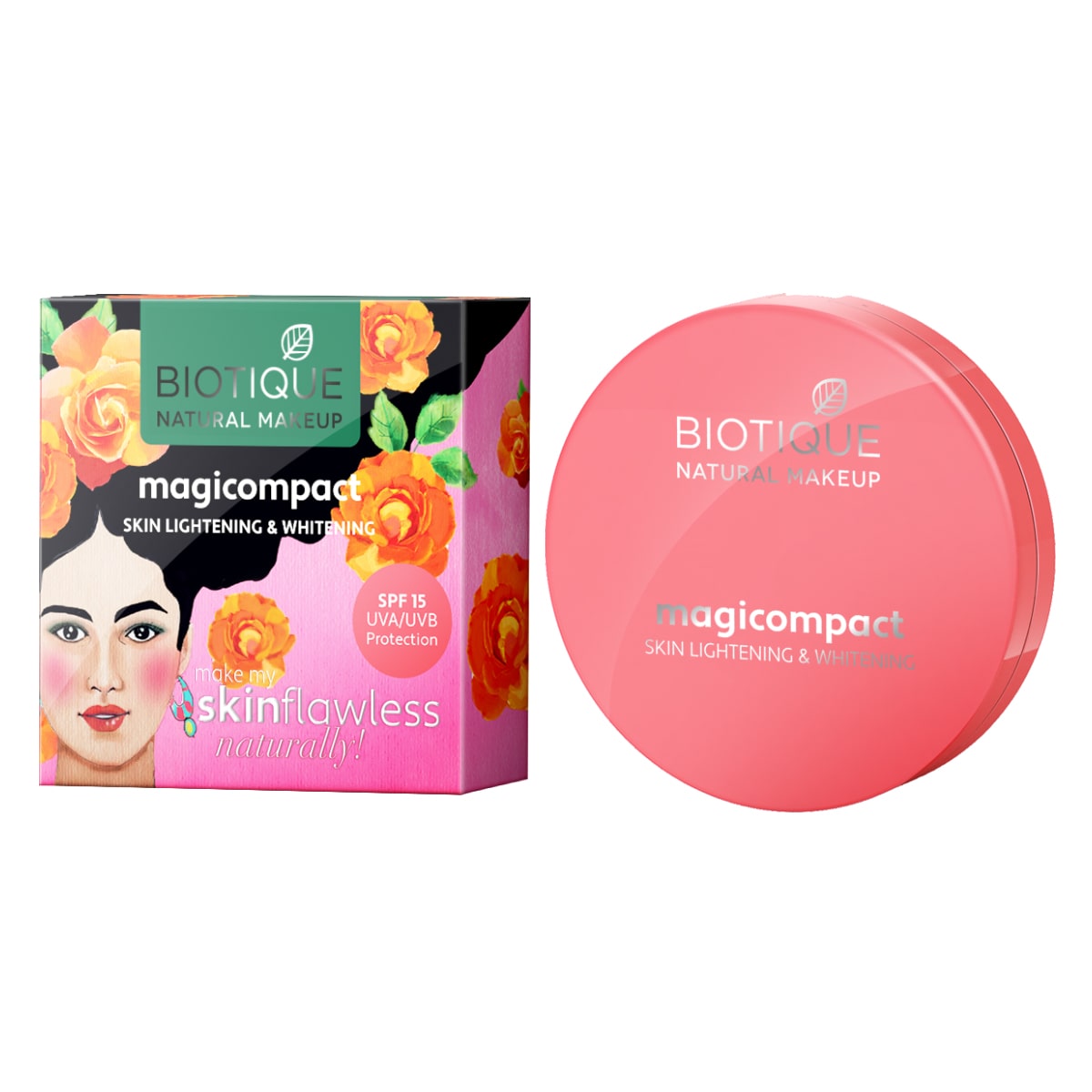 Biotique natural makeup magicompact, clay, 8g