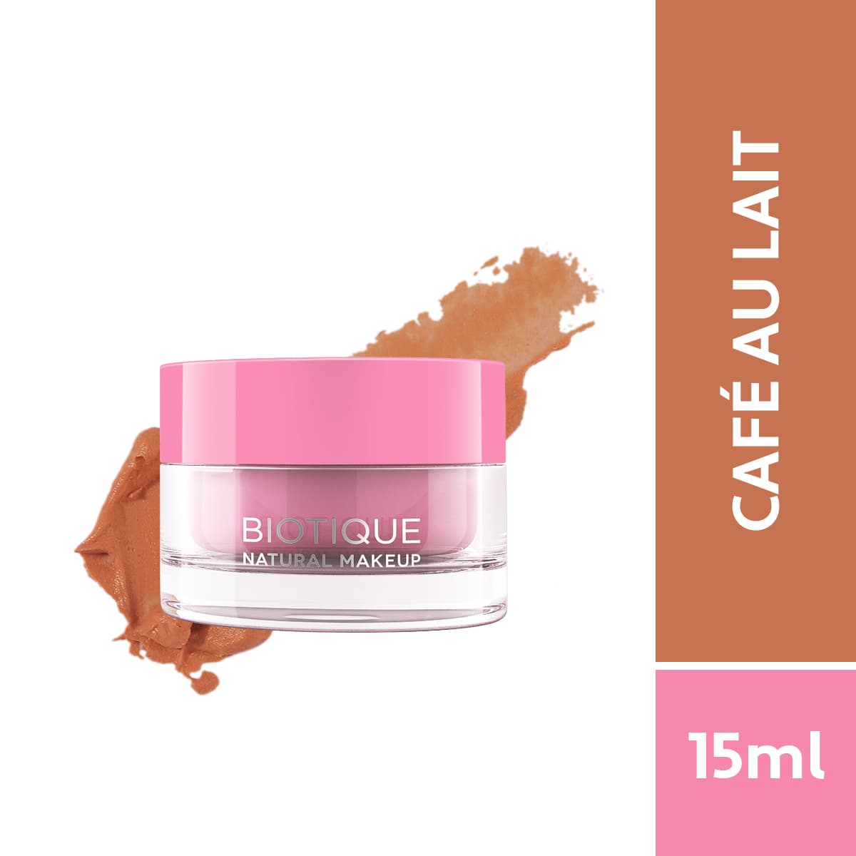 Biotique natural makeup starburst matte moussse foundation, caramel mocha, 15ml