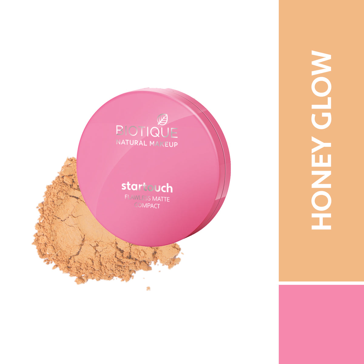 Biotique natural makeup startouch flawless matte compact, tawny nutmeg, 9g