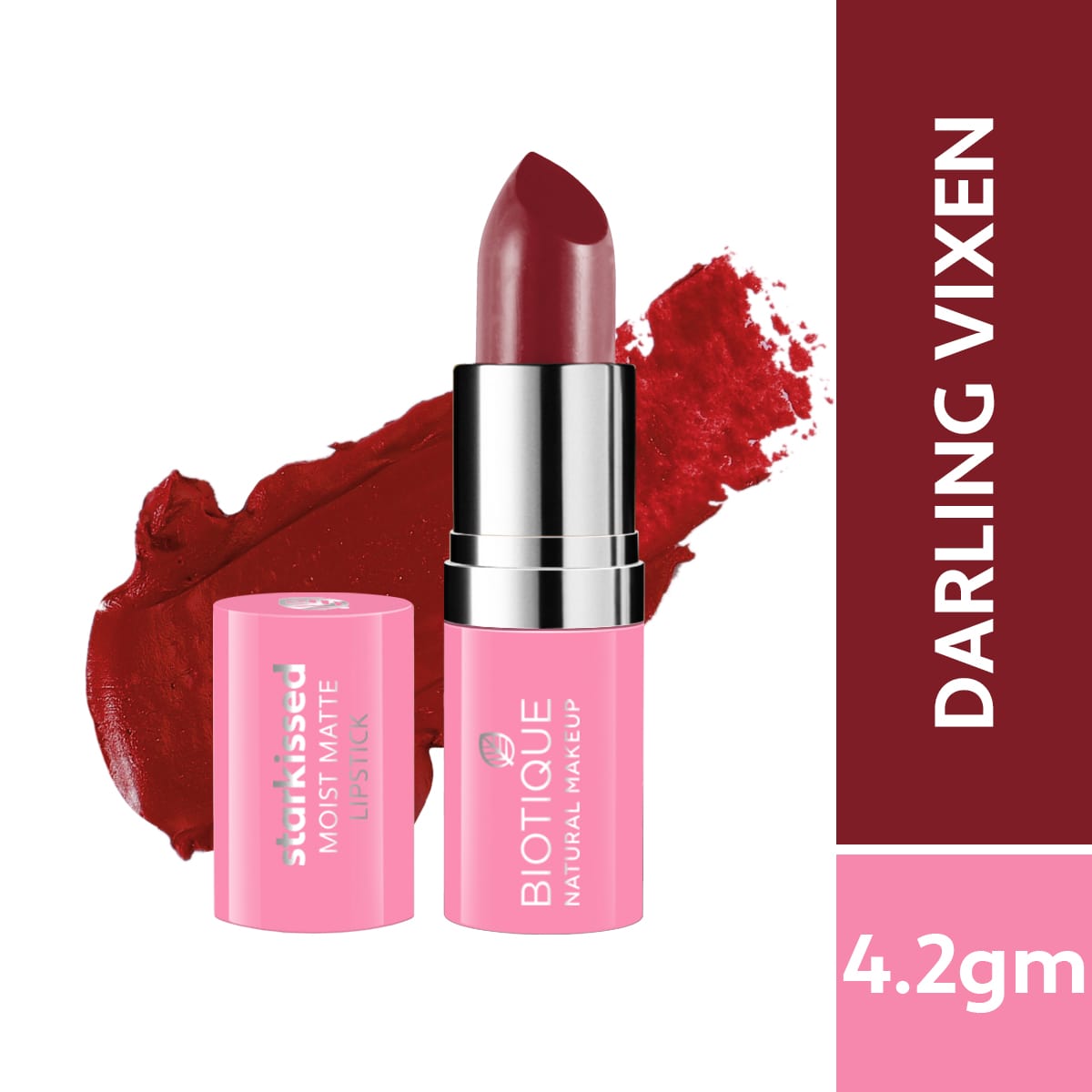 Biotique natural makeup starkissed moist matte lipstick, date night