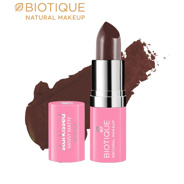 Biotique natural makeup starkissed moist matte lipstick, date night