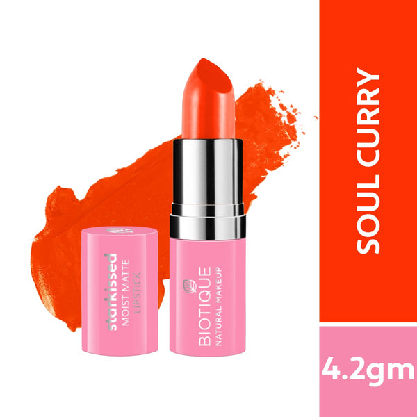 Biotique natural makeup starkissed moist matte lipstick, date night