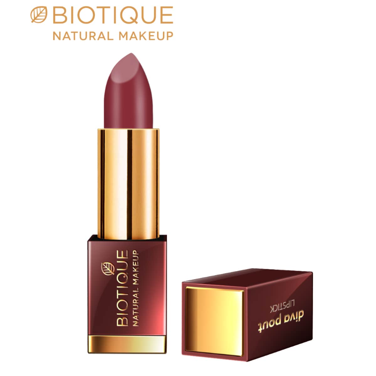 Biotique natural makeup diva pout lipstick, color me pink, 4g