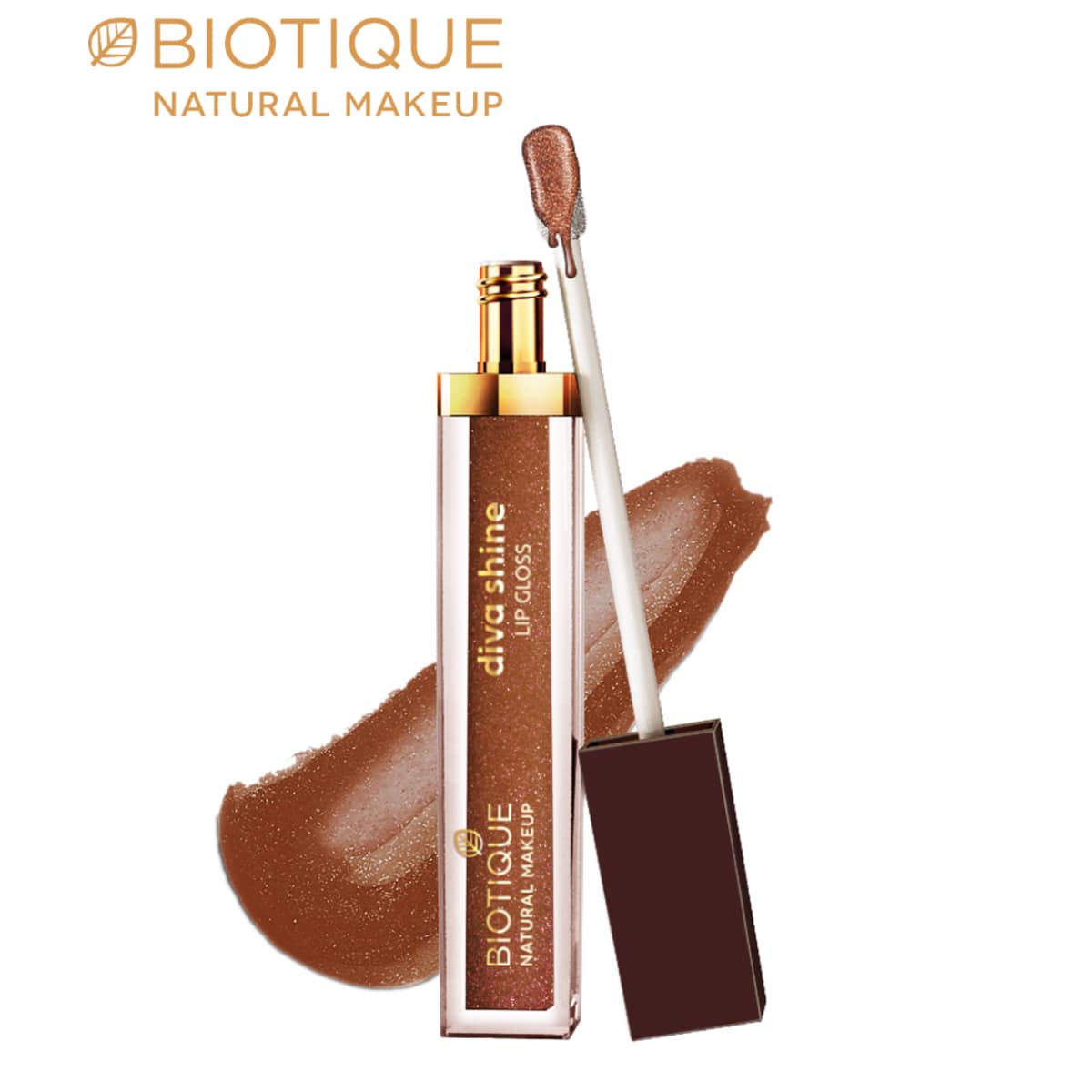 Biotique natural makeup diva shine lip gloss, sugar plum maroon