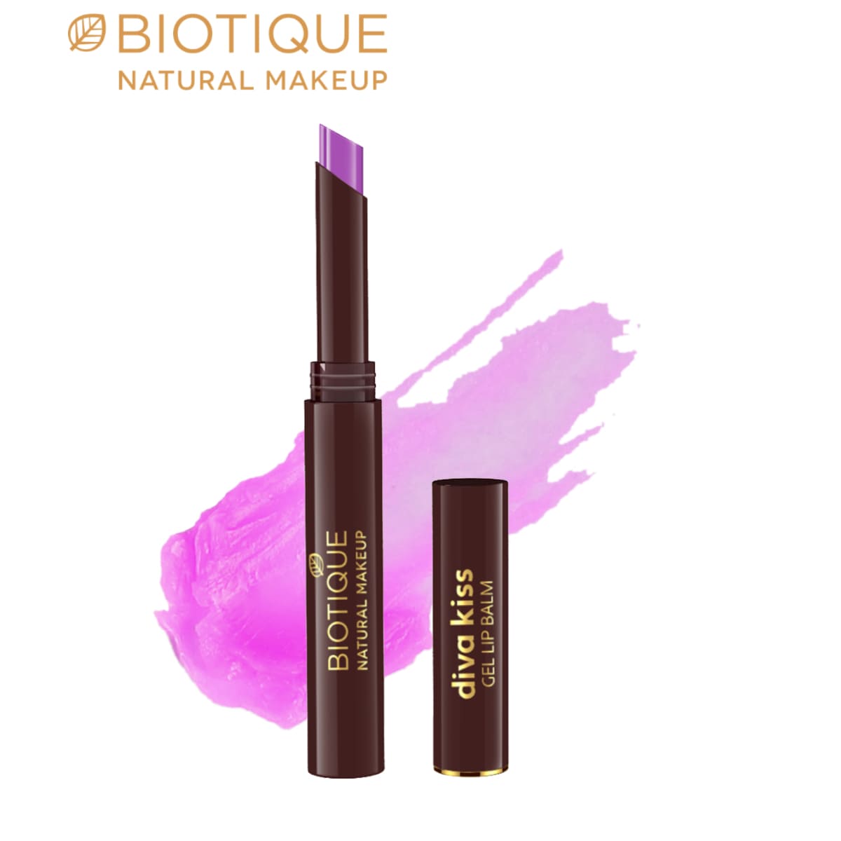 Biotique natural makeup diva kiss gel lip balm, grapefruit punch orange