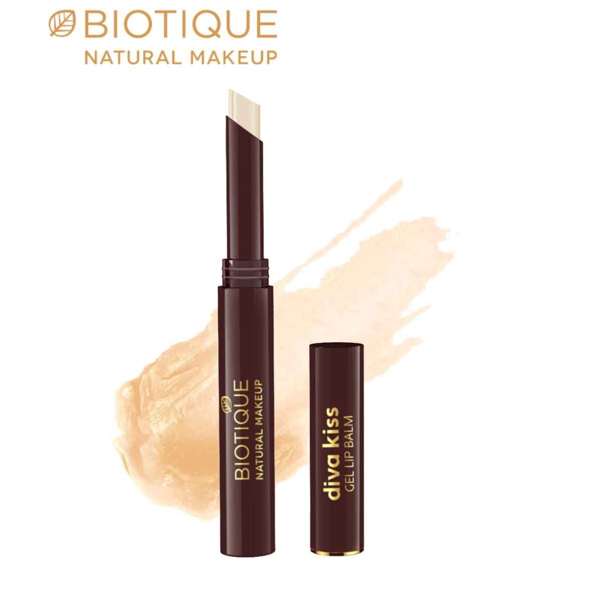 Biotique natural makeup diva kiss gel lip balm, grapefruit punch orange