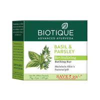 Basil & parsley revitalizing bathing bar 3x75g