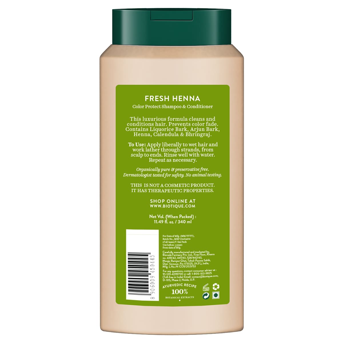 Fresh Henna Colour Protect Shampoo & Conditioner 340ml