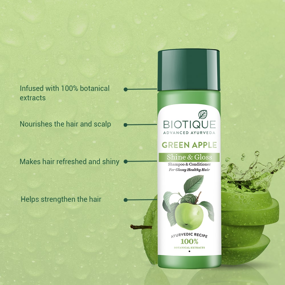 Green Apple Shine & Gloss Shampoo & Conditioner 340ml
