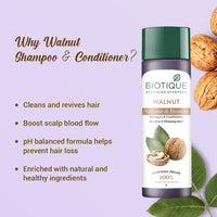Walnut volume & bounce shampoo and conditioner - 340ml