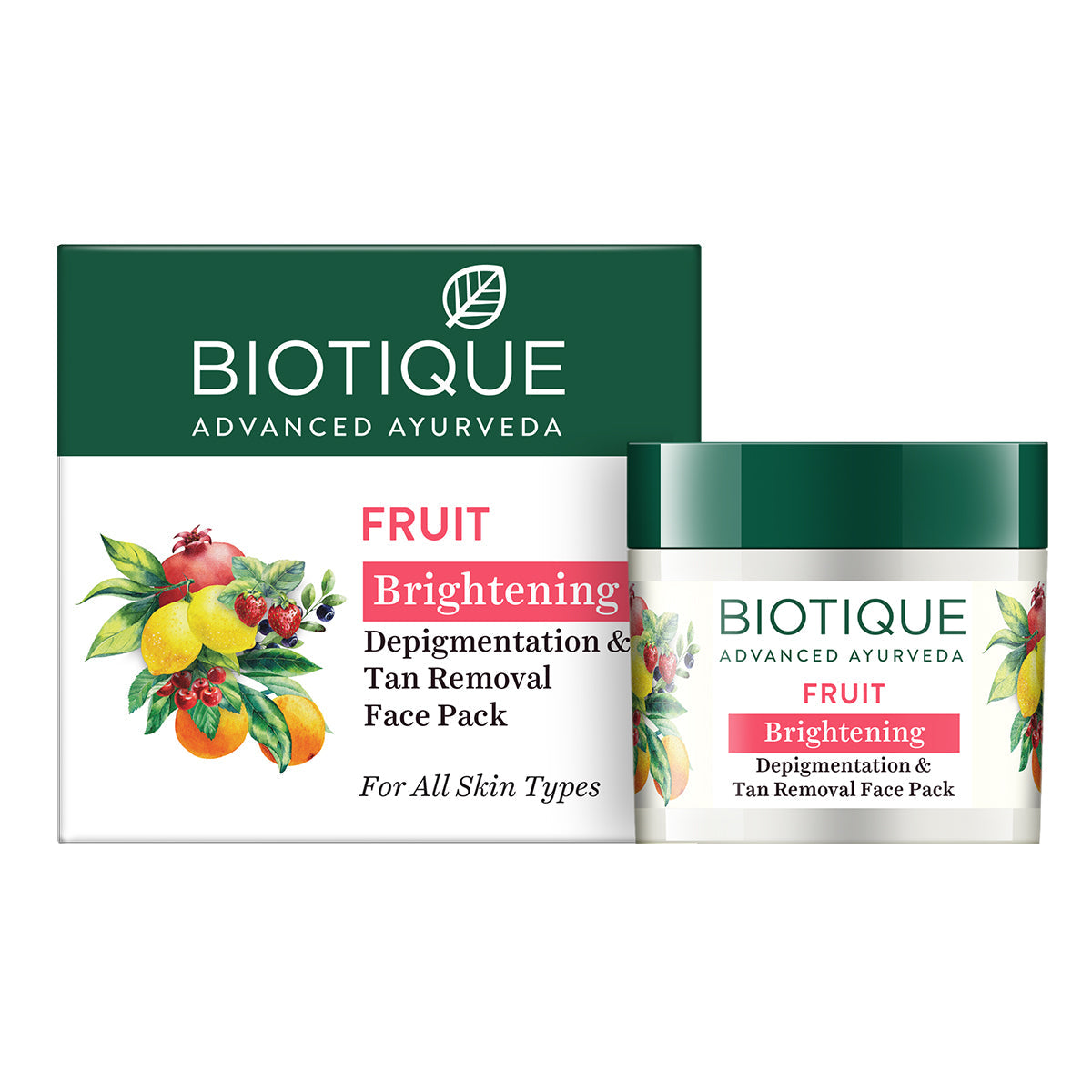 Fruit brightening depigmentation & tan removal face pack