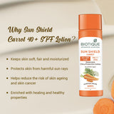SUN SHIELD CARROT 40+SPF Sunscreen Lotion - 150ml