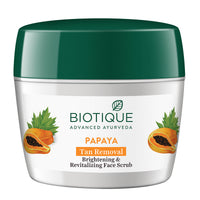 Papaya tan removal brightening & revitalizing face scrub 75g