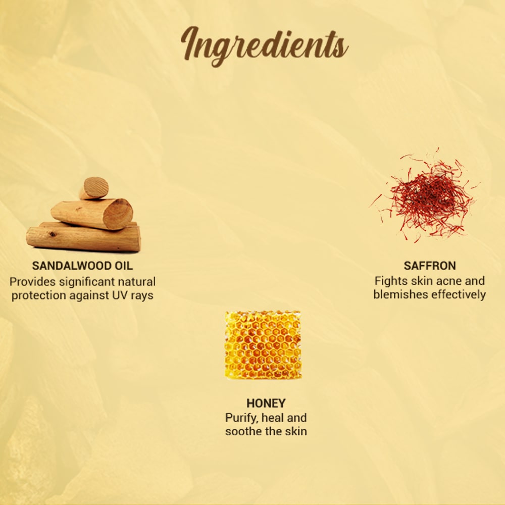 Sun shield sandalwood 50+spf sunscreen lotion 120ml