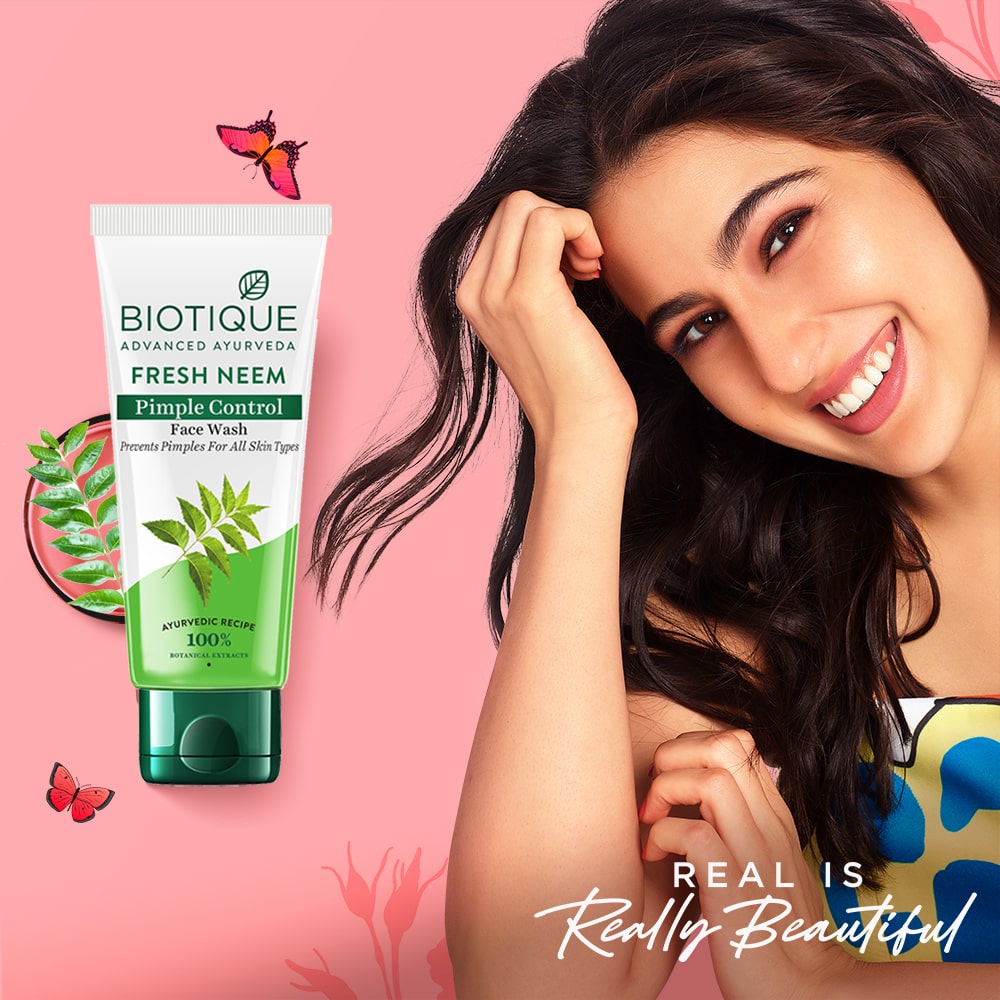 Fresh neem pimple control face wash