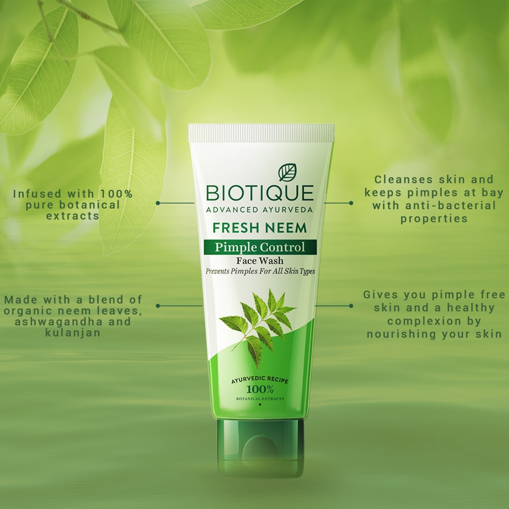 Fresh neem pimple control face wash