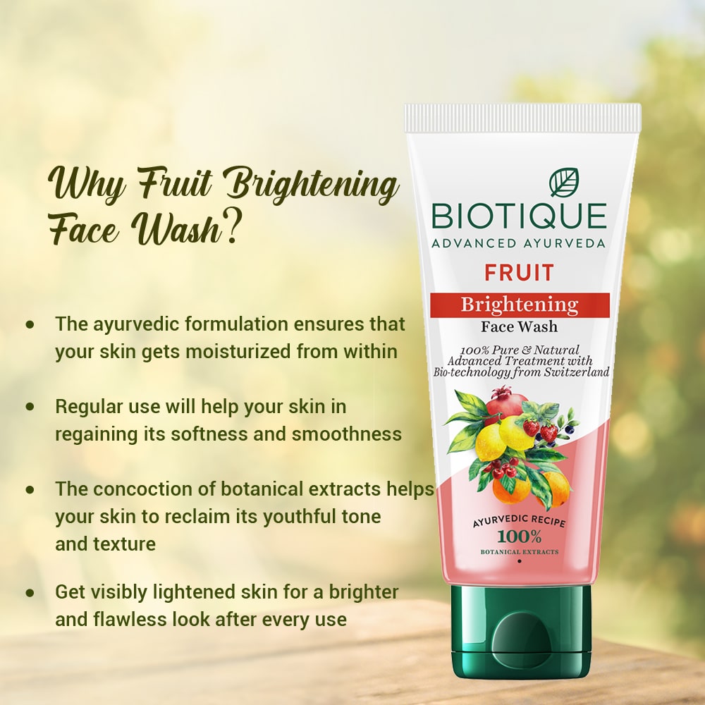 Fruit brightening face wash