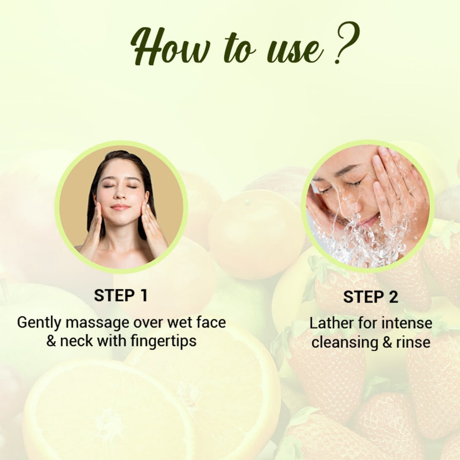 Fruit Brightening Face Wash - 150ml (Pack of 3)