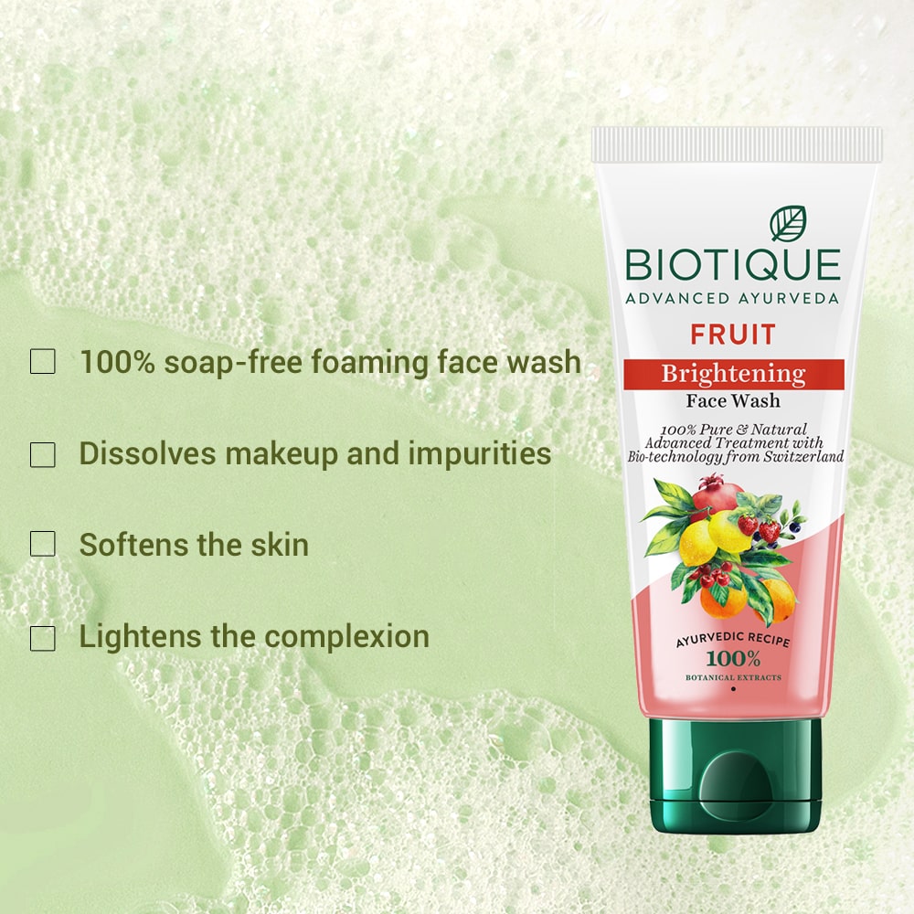 Fruit brightening face wash