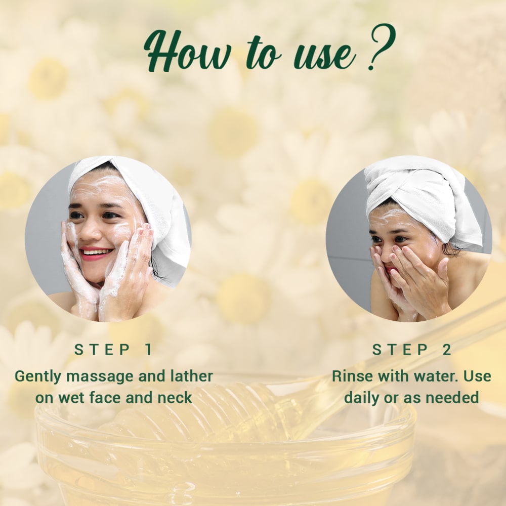 Honey gel soothe & nourish foaming face wash