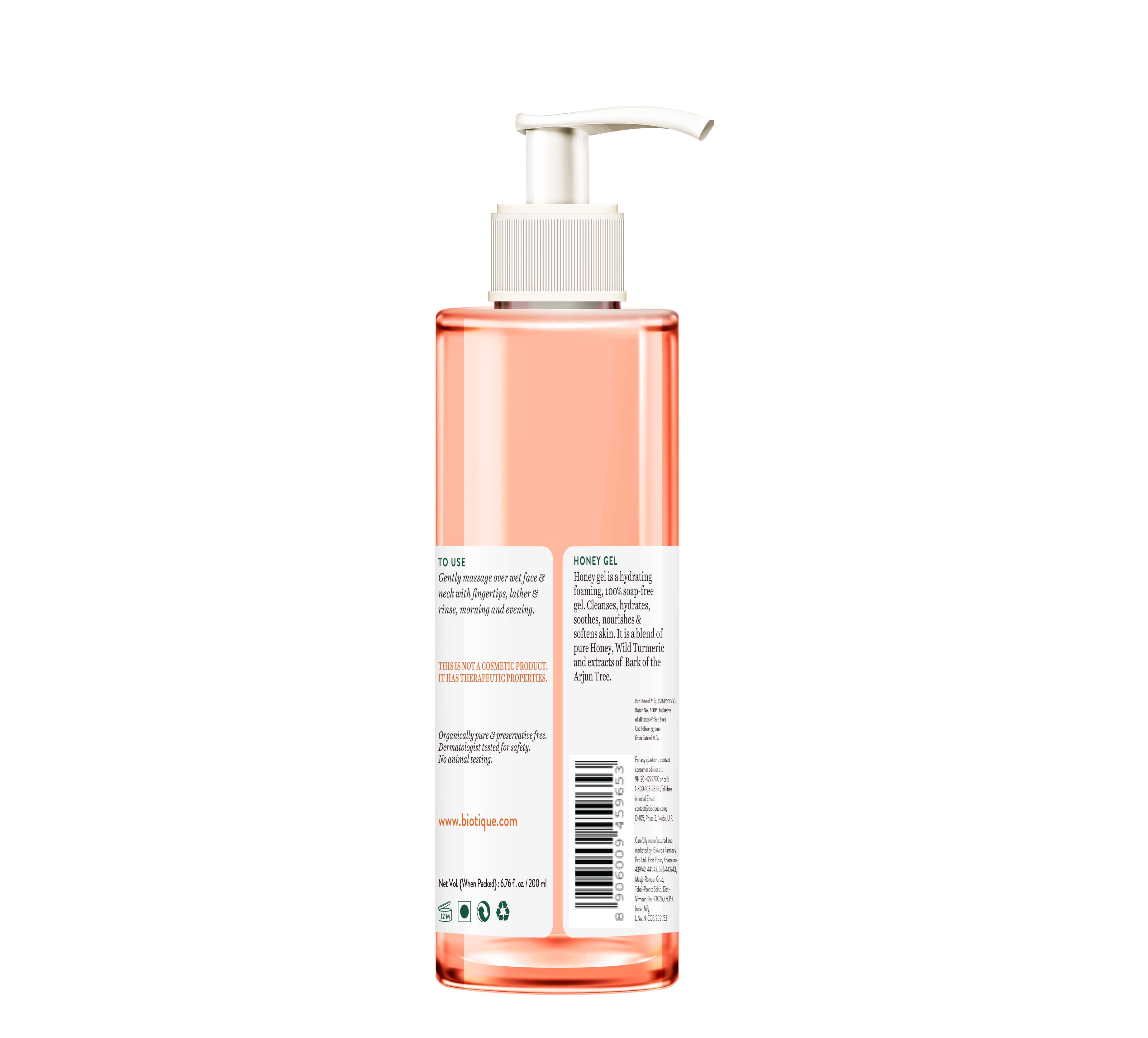 Honey gel soothe & nourish foaming face wash