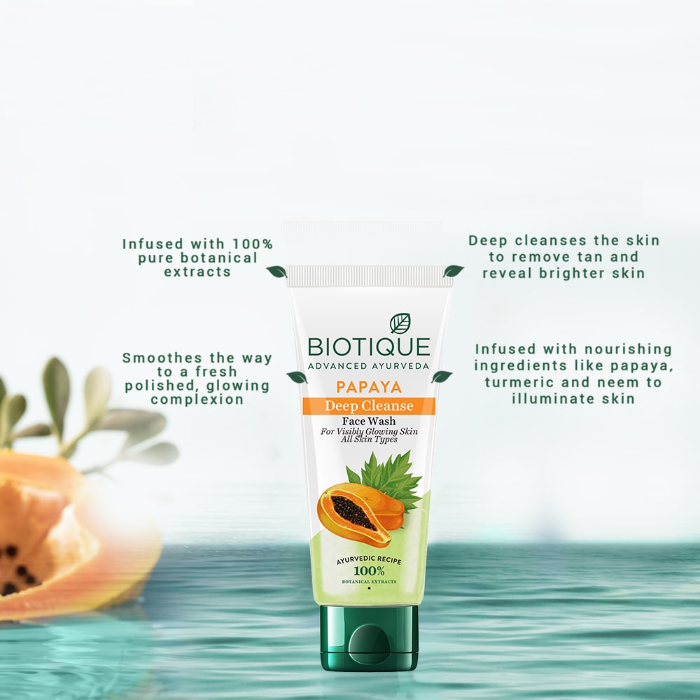 Papaya deep cleanse face wash