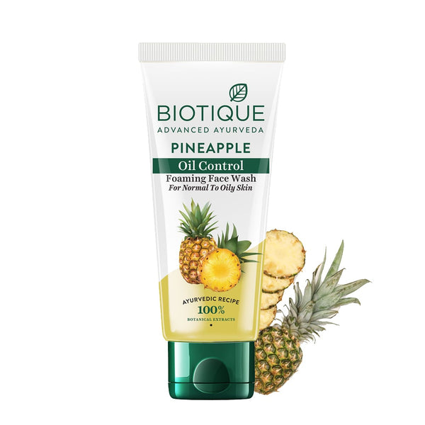 Pineapple oil control foaming face wash