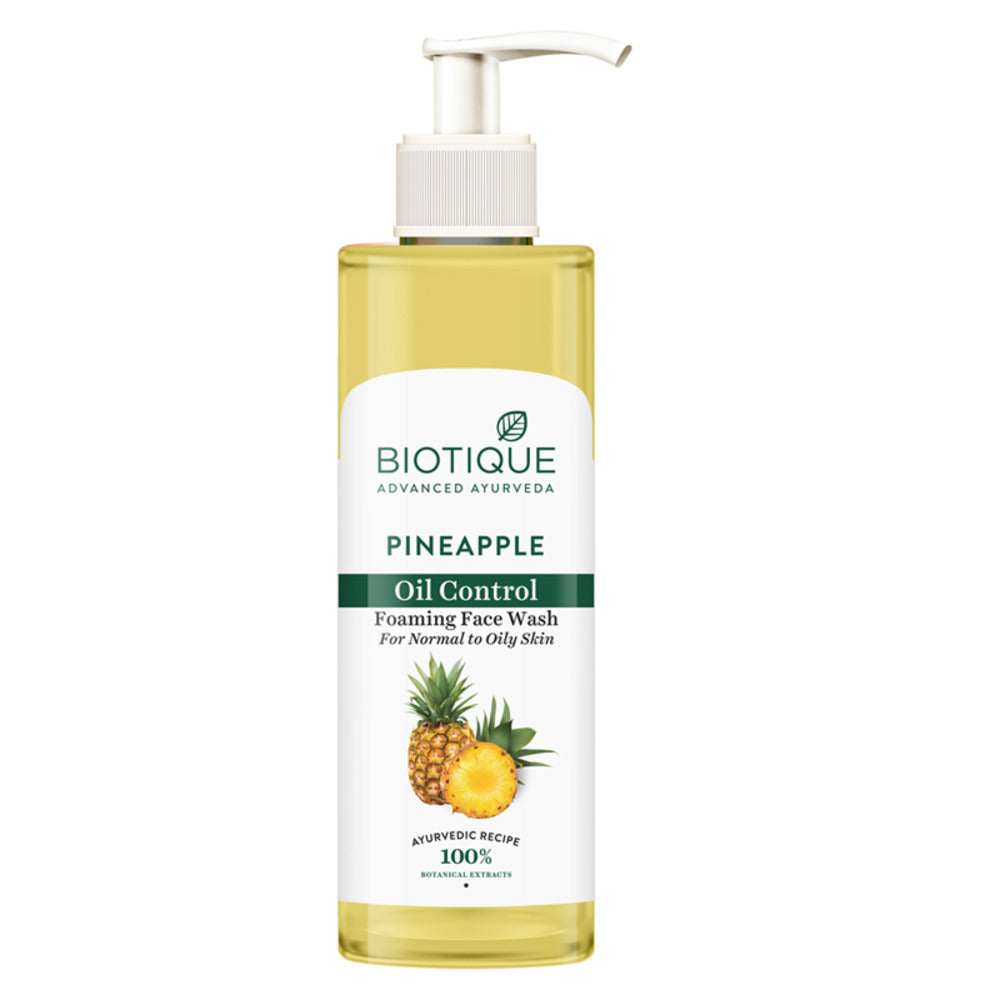 Pineapple oil control foaming face wash