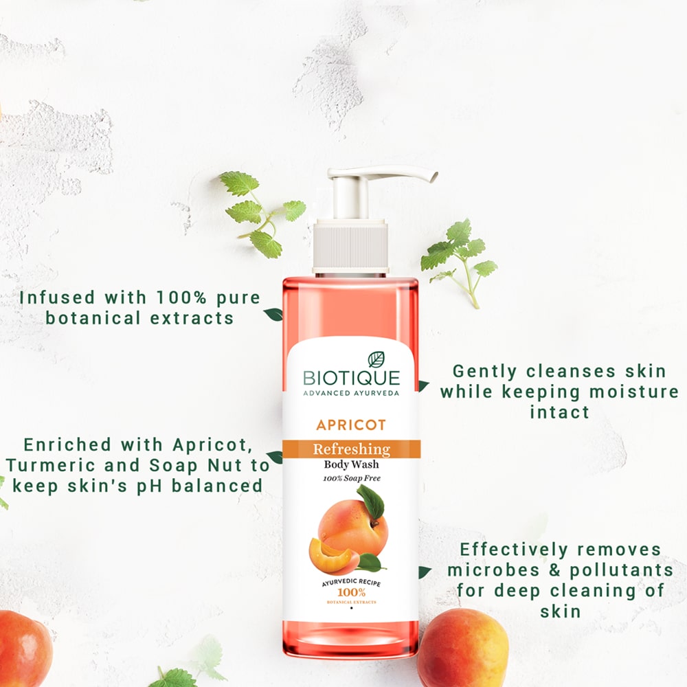 Apricot refreshing body wash