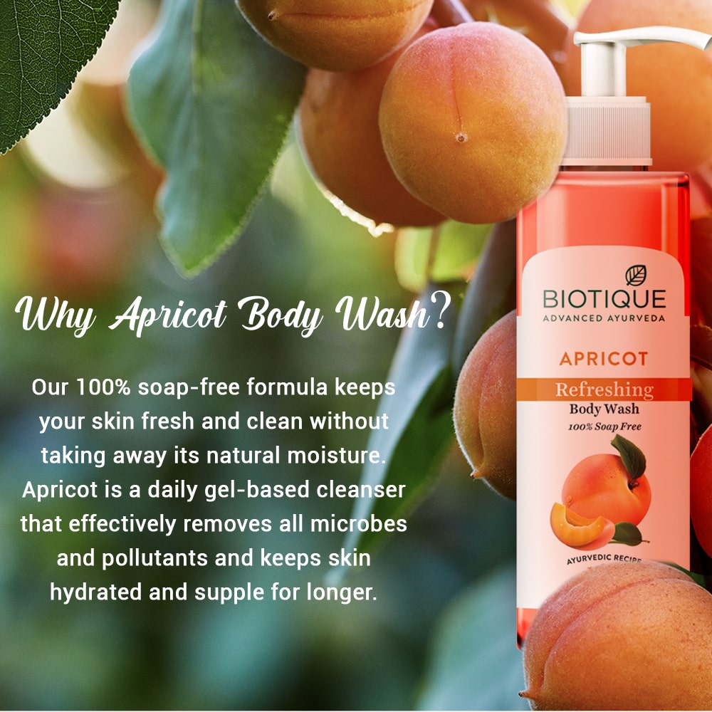 Apricot refreshing body wash