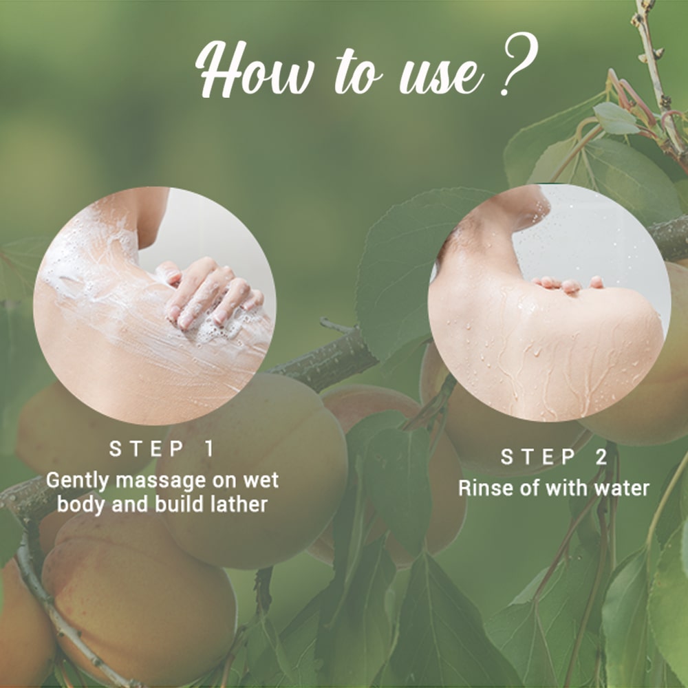 Apricot refreshing body wash
