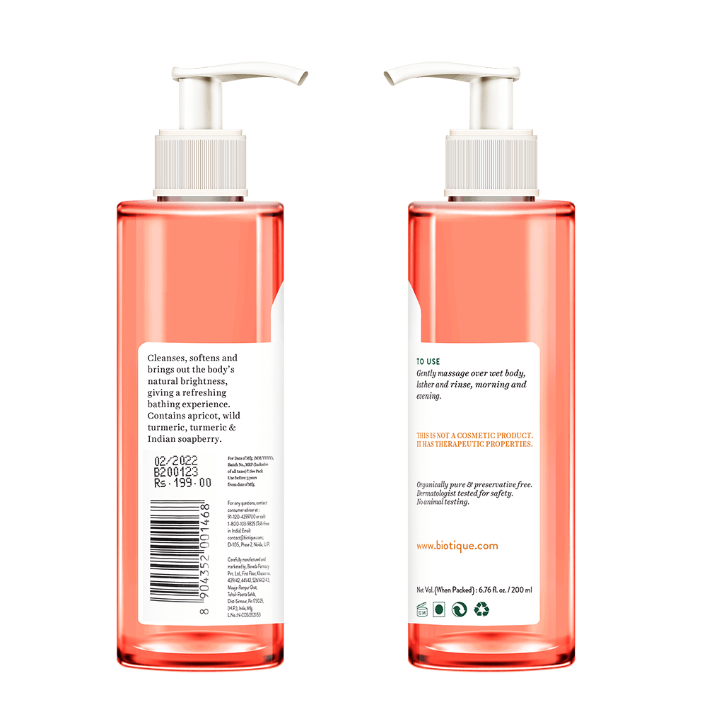 Apricot refreshing body wash
