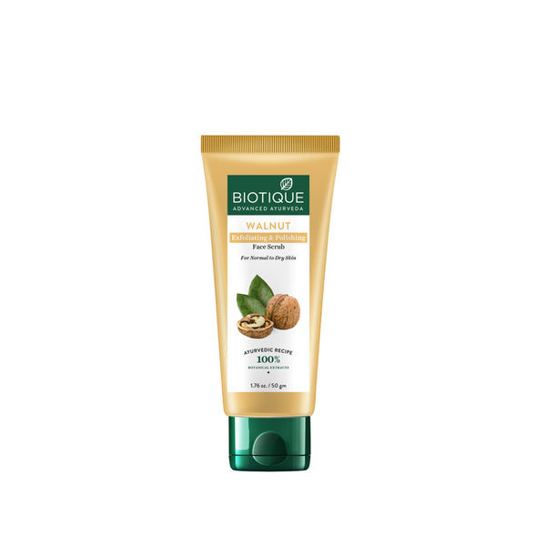 Walnut exfoliating & polishing face scrub