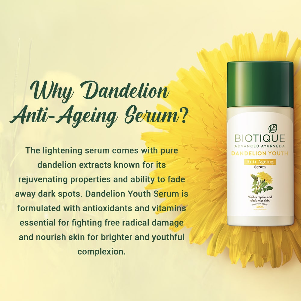 Dandelion youth anti-ageing serum