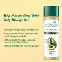 Avocado stress relief body massage oil- 200ml