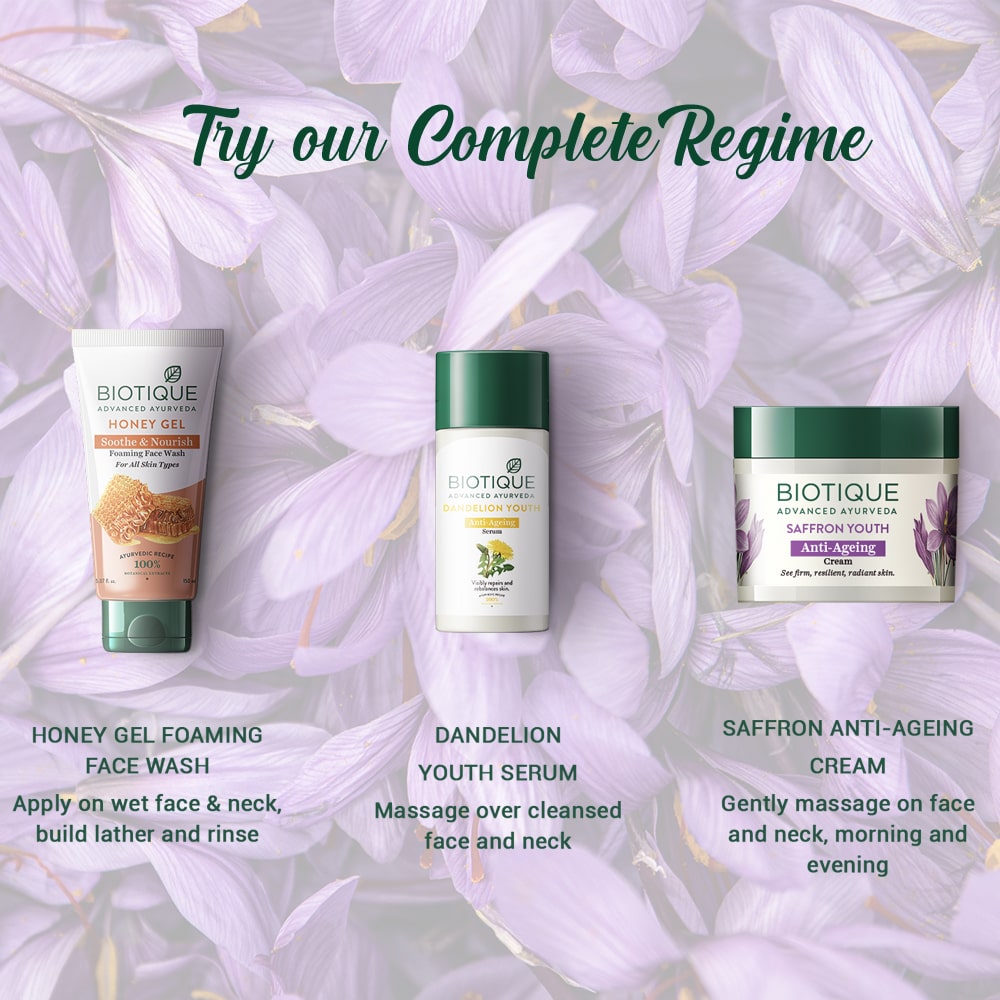 Saffron youth anti-ageing cream