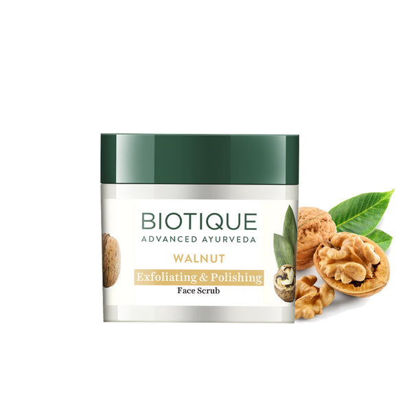 Walnut exfoliating & polishing face scrub