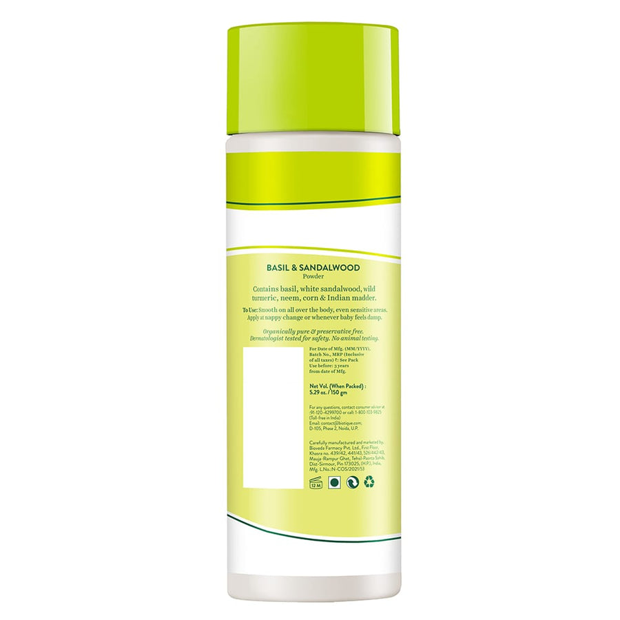 Biotique Basil & Sandalwood Baby Powder 150 Gm (Mickey Powder)