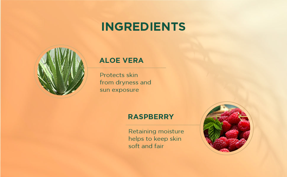BIOTIQUE ALOE VERA & RASPBERRY SPF 50 Hydra Gel Indian Sunscreen 100g A+ content
