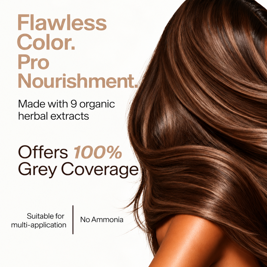 Organic Amla & Almond gel hair Color Powder 4N Brown (5g+60ML)