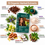 Organic Amla & Almond gel hair Color Powder 4N Brown (5g+60ML)