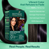 Organic Coffee & Indigo gel Hair color Powder 1N Natural Black (5g + 60ml)