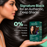 Organic Coffee & Indigo gel Hair color Powder 1N Natural Black (5g + 60ml)