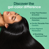Organic Coffee & Indigo gel Hair color Powder 1N Natural Black (5g + 60ml)