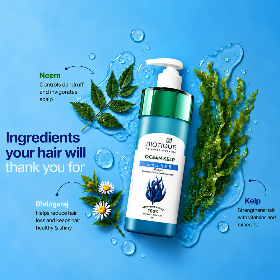 OCEAN KELP Anti Hair Fall Shampoo 800ml (Pack Of 2)