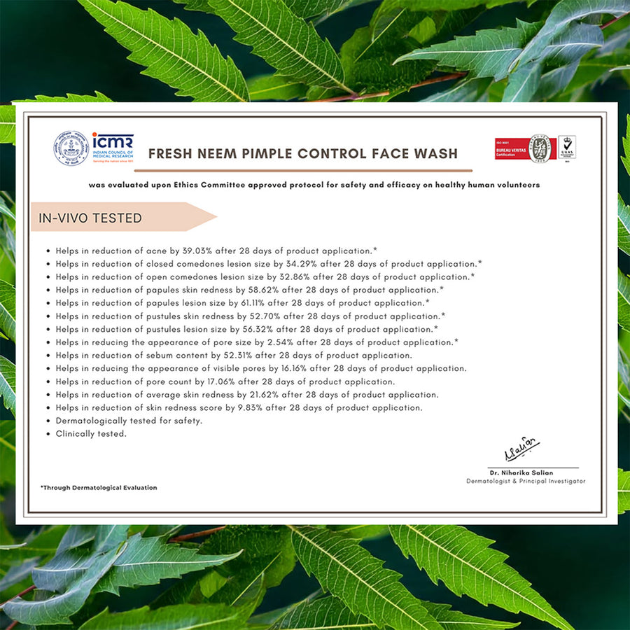 Fresh Neem Pimple Control Face Wash 150ml